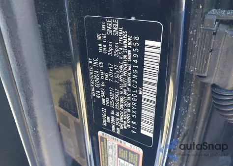 2022 Kia Sorento Lx from USA, damaged, VIN 5XYRGDLC2NG149558